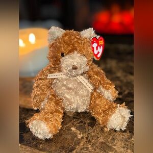 🍯 TY Beanie Baby Whittle Brown Bear Plush